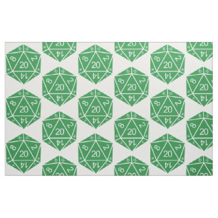 Tissu vert des matrices D20