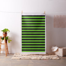 Tissu Vert Et Bande Noire