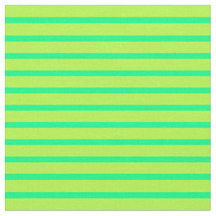 Tissu Vert et vert clair Lignes/Grandes Motifs