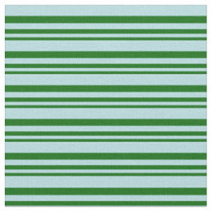 Tissu Vert foncé et poudre Bleu rayures de couleur