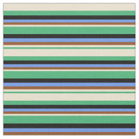 Vert mer, Beige, Brown, Cornflower Bleu & Noir