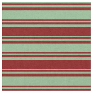 Tissu Vert mer foncée et Motif de marron