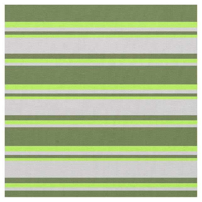 Tissu Vert olive foncé, gris clair et vert clair (Fermer)