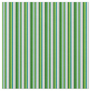 Tissu Vert, Turquoise, Cyan clair, Gris et Vert foncé