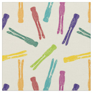 Tissu Vêtements en bois coloré espions blanchisserie P