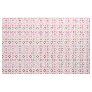Tissu Vibrant rose automne Brown répétition étoile Motif