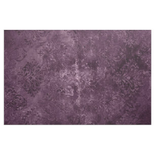 Tissu Vin Velvety Damask Glam Grunge de Bordeaux Sangr