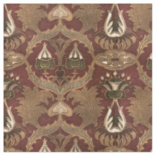Tissu Vintage Art Nouveau Faux Cuir motif Floral