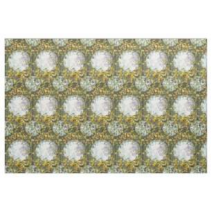 Tissu Vintage Art Nouveau Oiseaux et Fleurs Motif