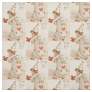 Tissu vintage de clown de Valentine