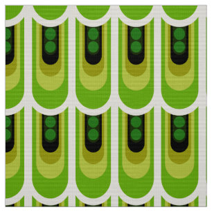Tissu Vintage Mid-Century Moderne 60s les années 70 tis