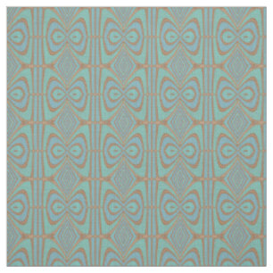 Tissu Vintage Nouveau Déco Turquoise Bleu Chic Motif