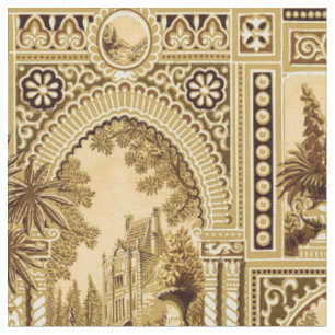 Tissu Vintage Victorian Era Anglo Motif japonais