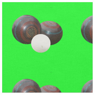 Tissu Vintages Boules De Pelouse Et Jack,