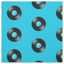 Vinyl LP Record sur Motif bleu