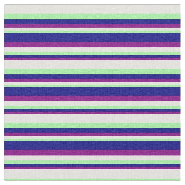 Tissu Violet, bleu, vert et jaune clair (Fermer)