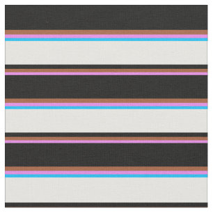 Tissu Violet, Sienne, Noir, Blanc & Profond Ciel Bleu