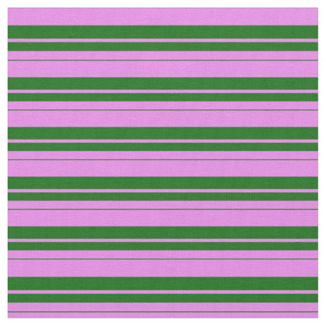 Tissu Violet & Vert foncé Grandes/Lignes Motif (Fermer)