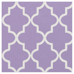 Tissu Violet violet Quatrefoil marocain