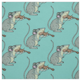 Tissu Violon jouant la souris