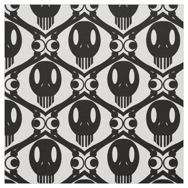 Tissu Visages morbides (Échantillon)