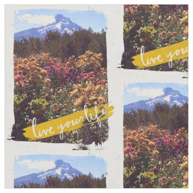 Tissu Vivez votre vie (Fermer)