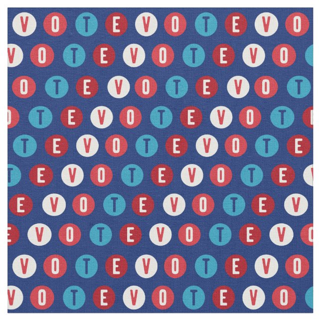 Tissu Vote 2020 Mod dots navy (Fermer)