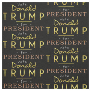 Tissu Votez Donald Trump pour le président républicain M