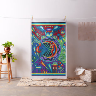 Tissu Voyage tribal maya mexicain de Boho d'art d'Oaxaca