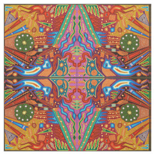 Tissu Voyage tribal maya mexicain de Boho d'art d'Oaxaca