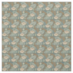 Tissu Water Lys Lily Art Nouveau Nature