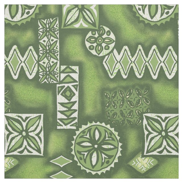 Tissu Wave Warrior Hawaiian Tapa (Échantillon)