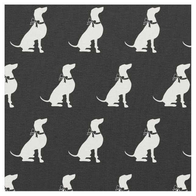 Tissu Weimaraner Chien Silhouette Animal (Fermer)