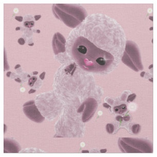 Tissu Whimsical Baby Plush Jouet agneau Pays rose