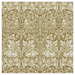 Tissu William Morris Brer Rabbit Motif vert Vintage