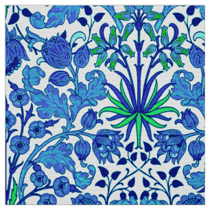 Tissu William Morris Hyacinth Print, Cerulean Blue
