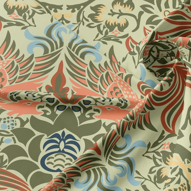 Tissu William Morris Peacock et Dragon (Créateur téléchargé)