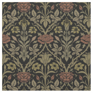 Tissu William Morris Rose Vintage et Lily Motif