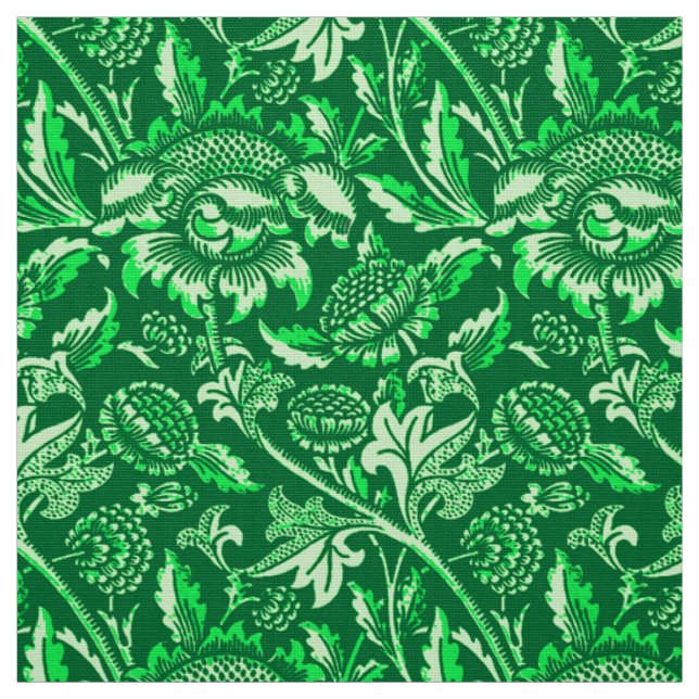 Tissu William Morris Sunflower, Emerald Green (Échantillon)