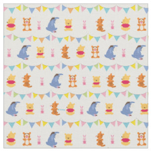 Tissu Winnie l'Ourson Motif du baby party