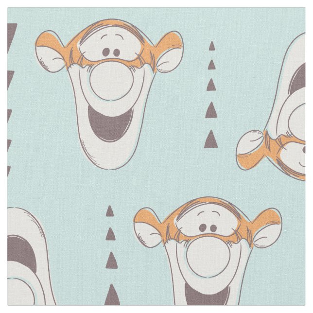 Tissu Winnie l'Ourson| Tigger Triangle Pastel Motif (Fermer)