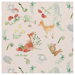 Tissu Woodland Fairytale Créatures Baby Girl Nursery