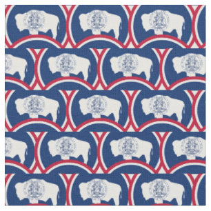 Tissu Wyoming Flag & Wyoming Trendy Fabric/fashion