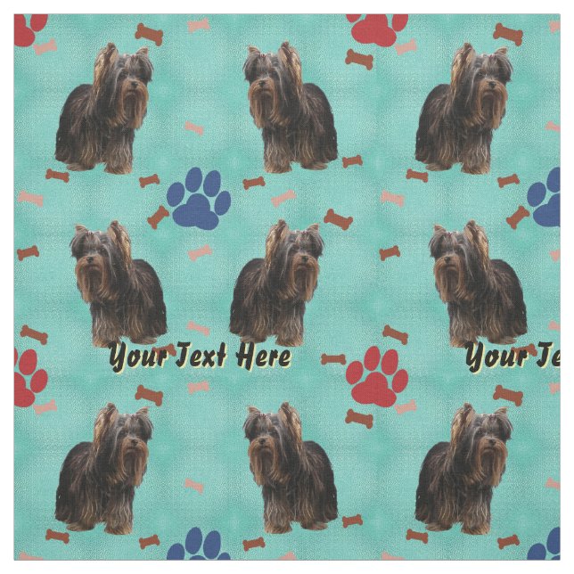 Tissu Yorkshire Terrier Art (Échantillon)