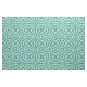 Tissu Yukka Green et une pointe de kaléidoscope rose