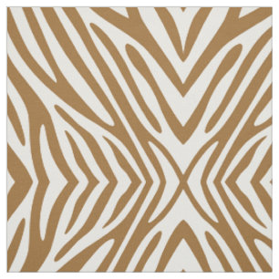 Tissu Zèbre neutre en sucre Brown