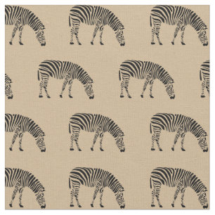Tissu Zèbre sur la crème