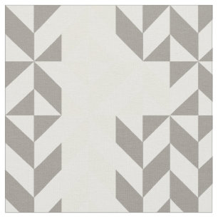 Tissu ZigZag géométrique jaune et argent
