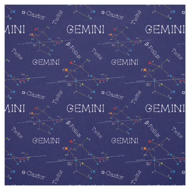 Tissu Zodiaque Gemini (Échantillon)
