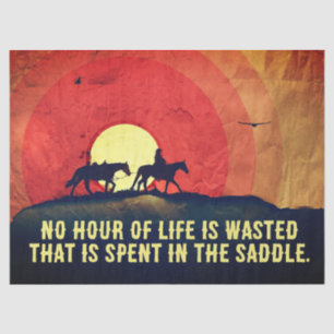 Tissue/Decoupage Paper of Cowboy on Horse